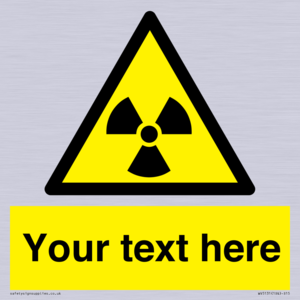 Custom Radioactive Material Sign